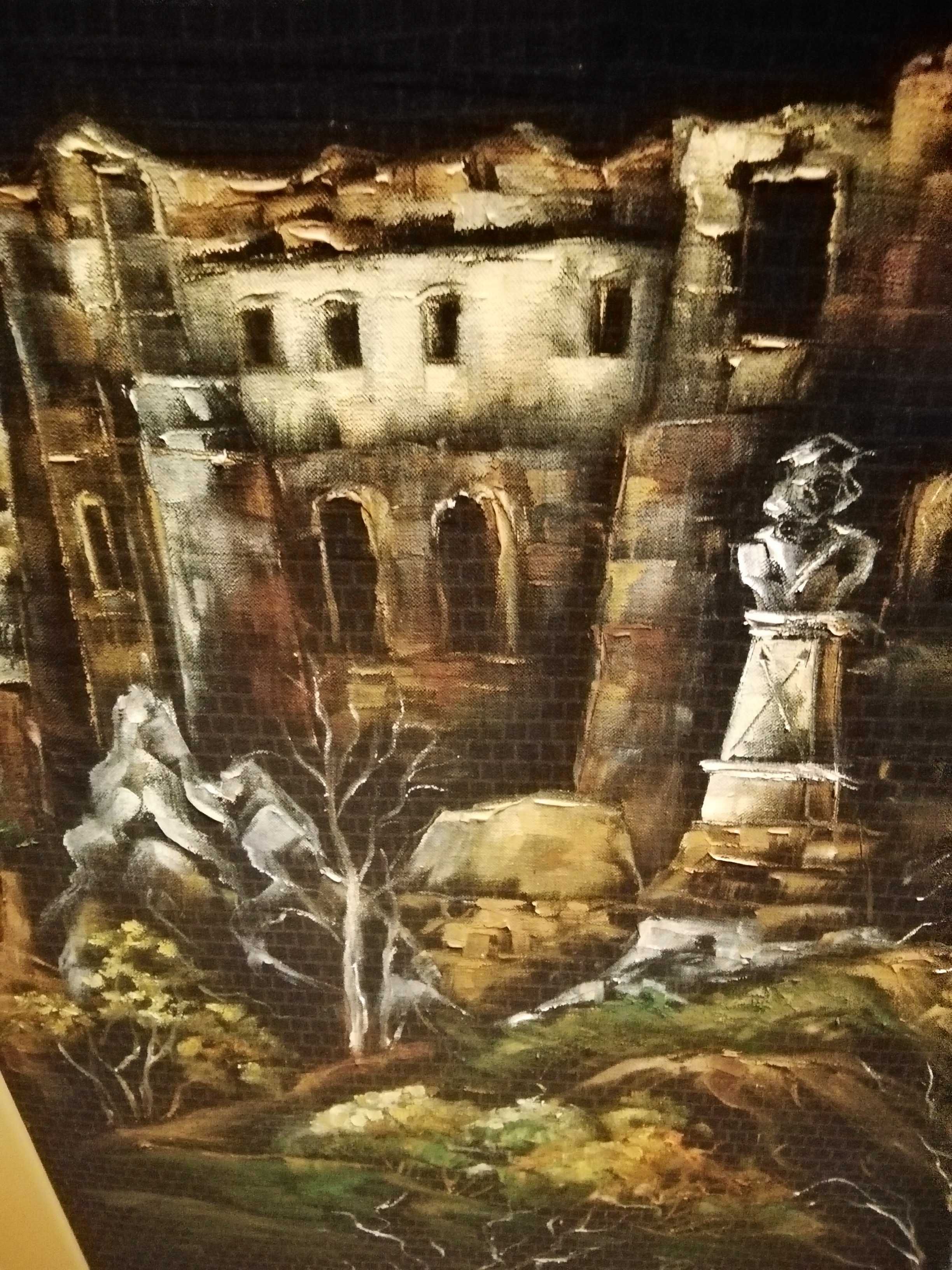 Obraz Malarki P.Magdaleny Wyżykowskiej Figury Riuny zamku w Odrżykoniu
