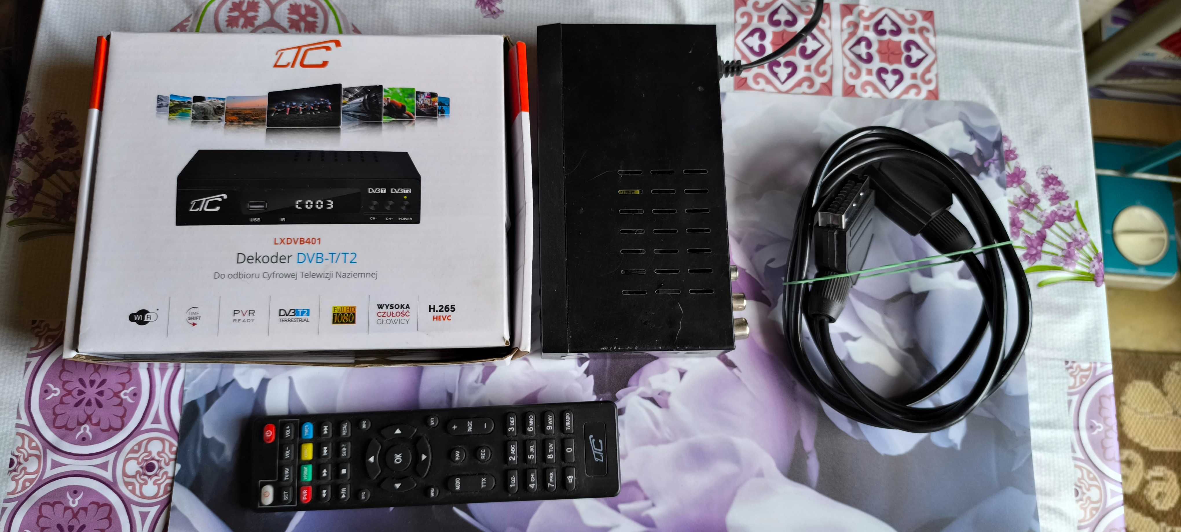 Dekoder DVB-T/T2 LXDVB401