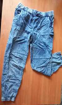 Брюки штаны лёгкие летние варёнка джинс р.146-152
