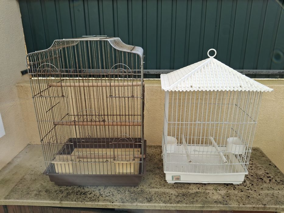 Gaiolas: branca nova, castanha usada.