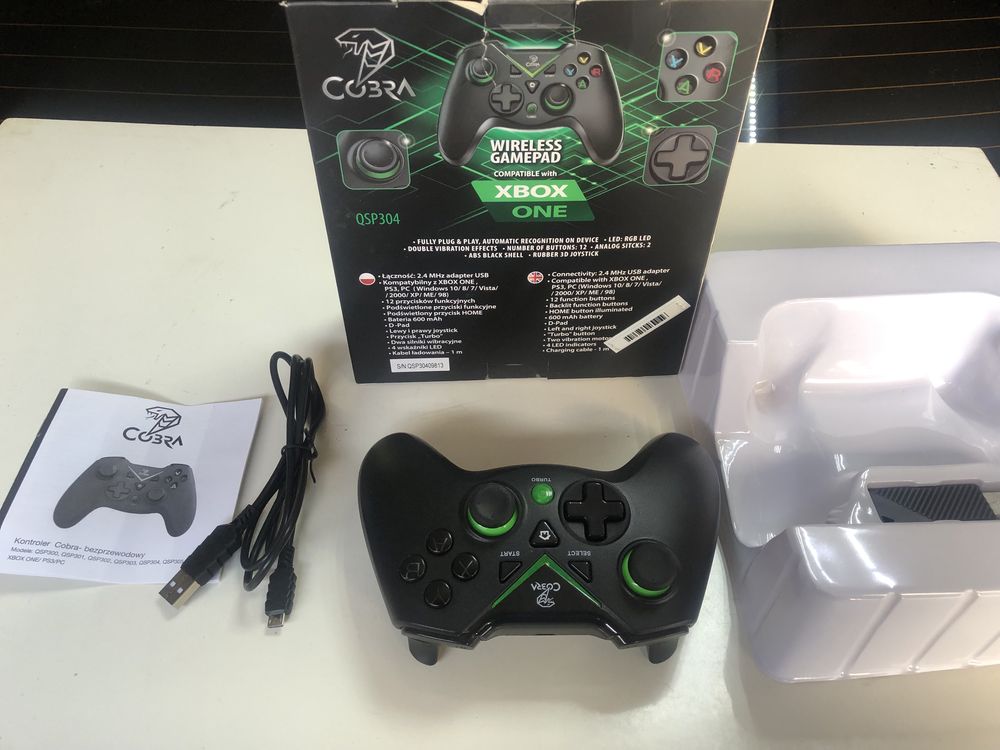 Беспроводной геймпад Savio Cobra QSP304 Black. PC. PS3. XBOX one