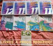 Máximo 11º (Fichas) e conjunto 12º, Livros Exame Leya 2024, e Os Maias