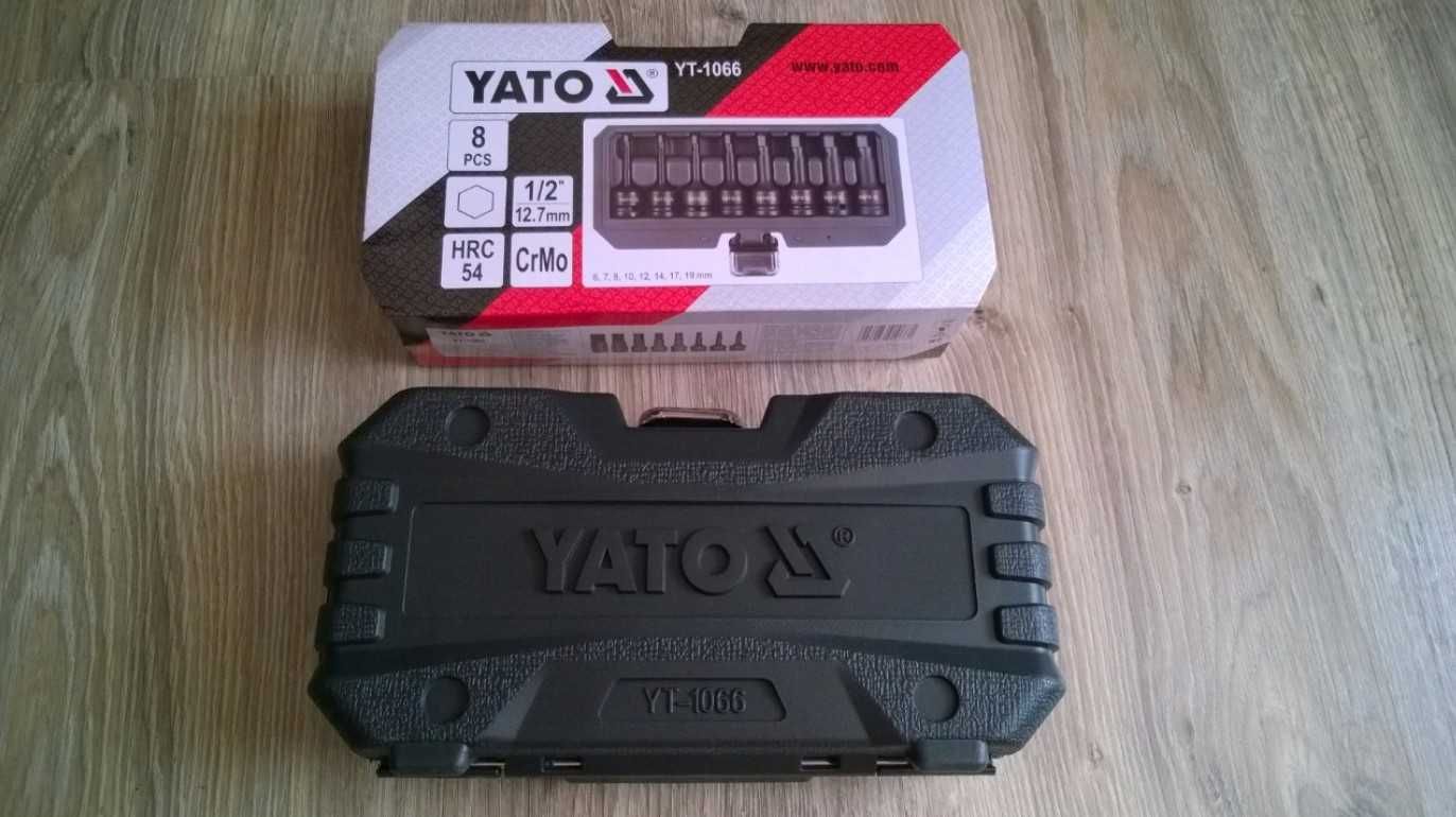 Zestaw kluczy udarowych Yato 8 szt. 5-19 mm