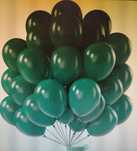 Balony zielone 50 sztuk 12 cali butelkowa zieleń PartWoo