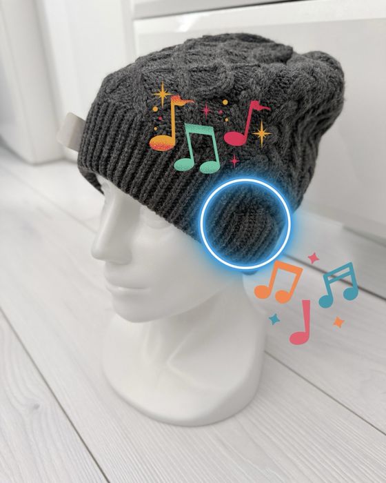 Czapka muzyczna z Bluetooth, bezprzewodowe słuchawki ukryte w czapce