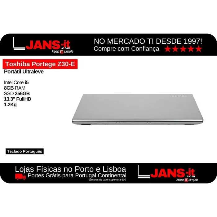 Portátil Toshiba Z30-E | i5-8250u | 8GB RAM | SSD 256GB | 13.3"