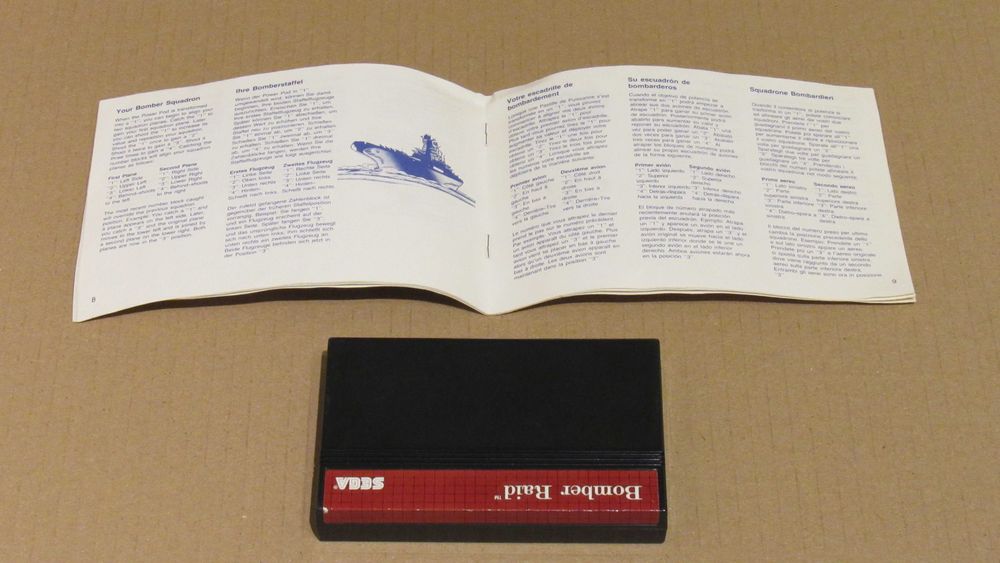 Jogo Sega Master System Bomber Raid completo