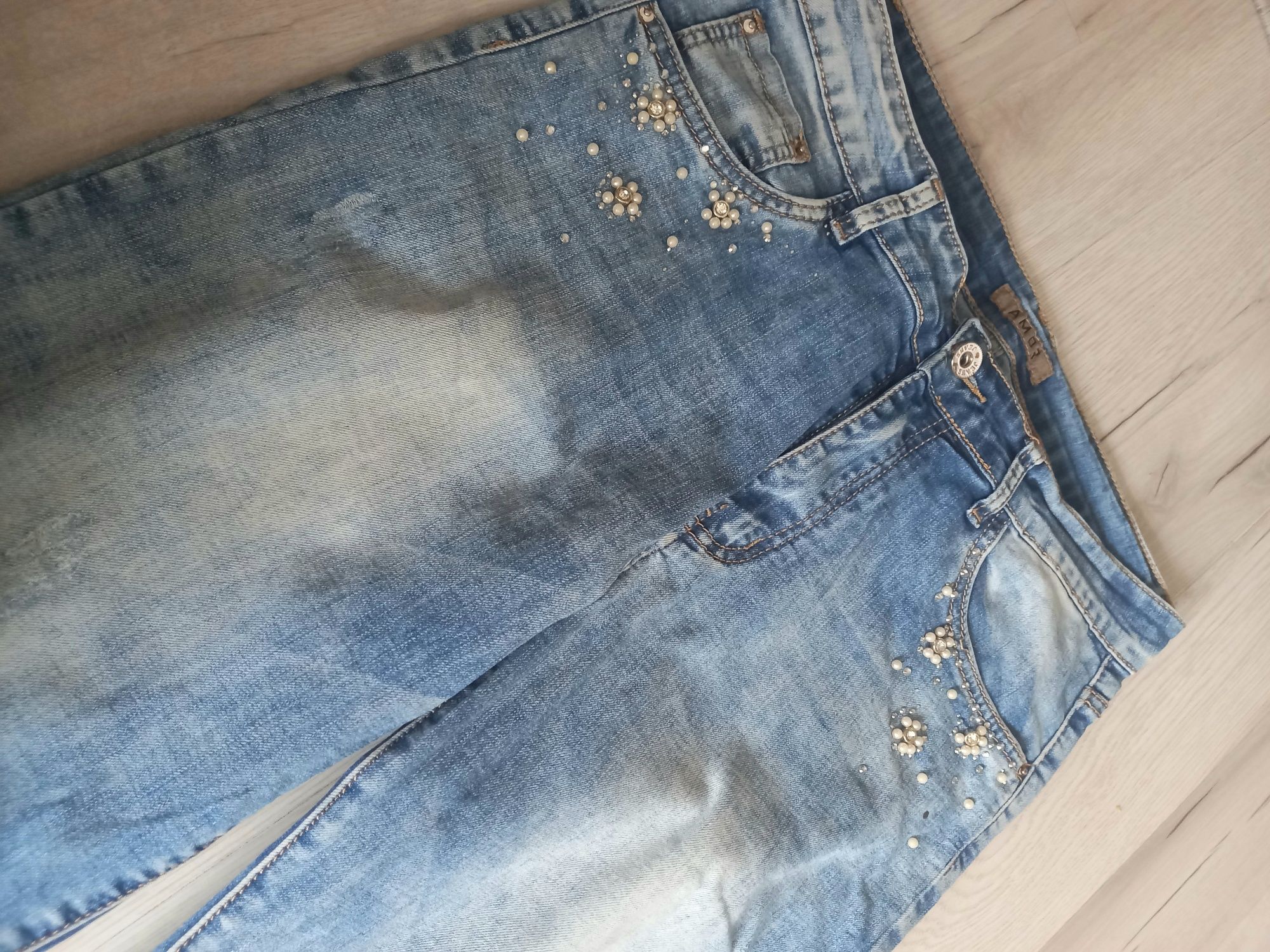 Spodnie jeansowe damskie r 42