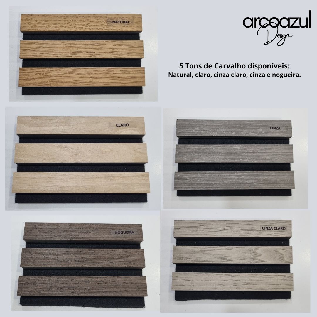 Painel Acústico Ripado Accupannel - 5 cores By Arcoazul Design