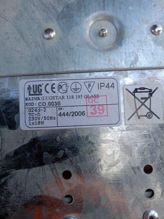 Lampy sufitowe 5 sztuk