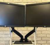 Uchwyt na dwa monitory F160 17 cali - 30 cali