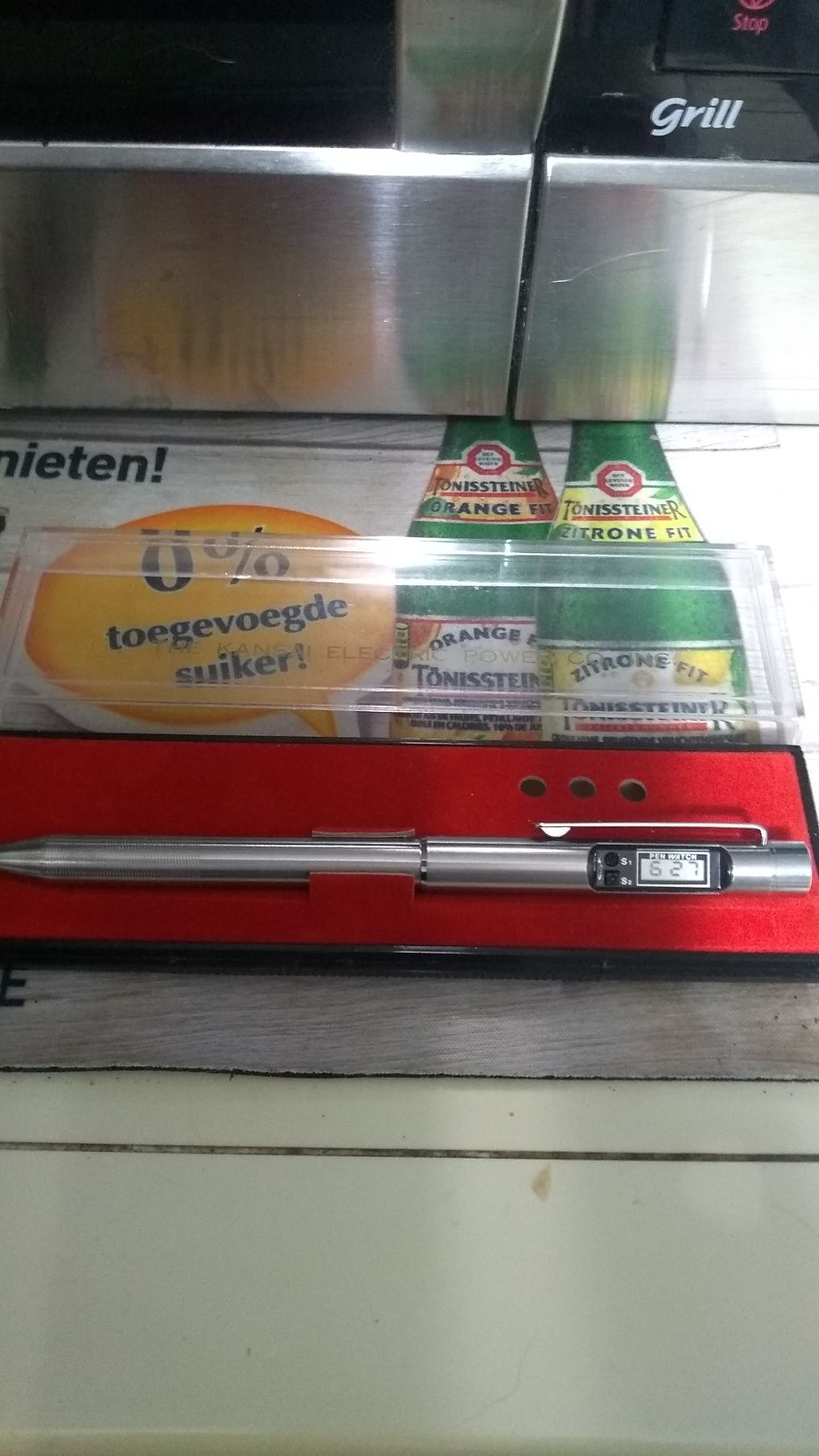 Długopis PRL z zegarkiem