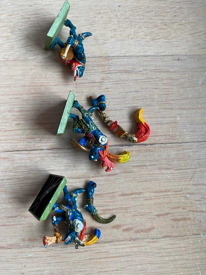 Warhammer lizardmen - Saurus command group metal 5 edycja