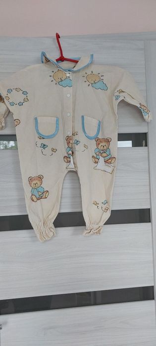Piżama pizamka pajacyk niemowlęcy w misie