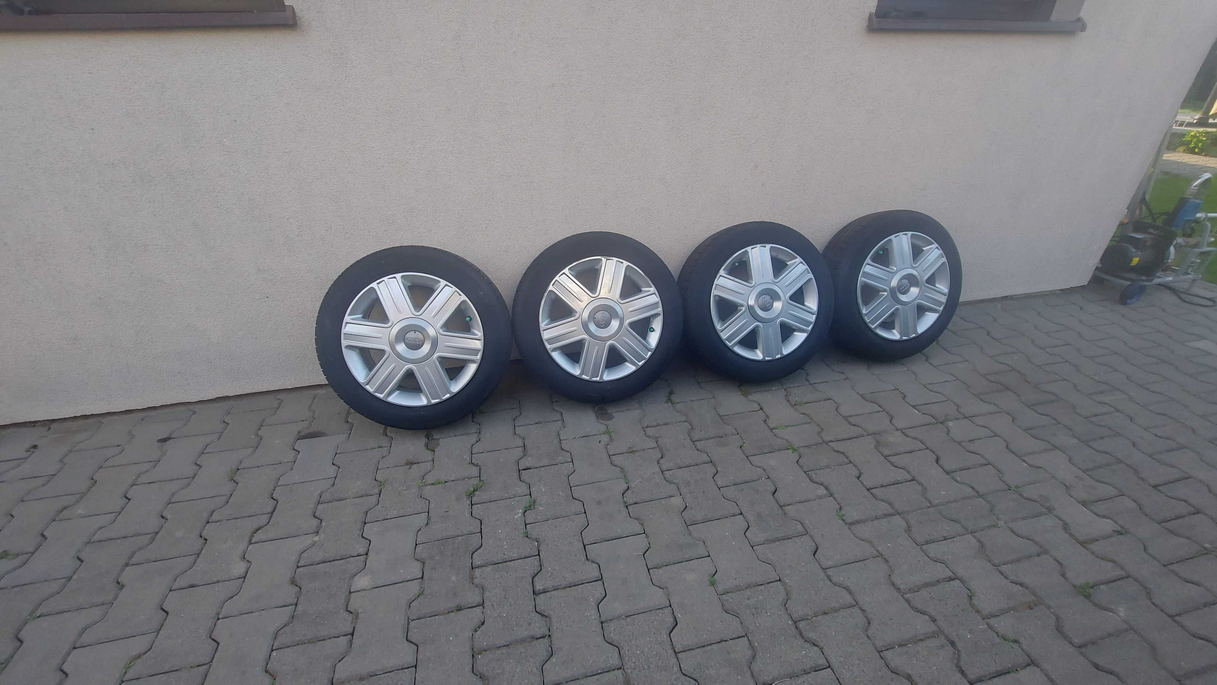 Felgi Audi 5x100 15 cali z oponami