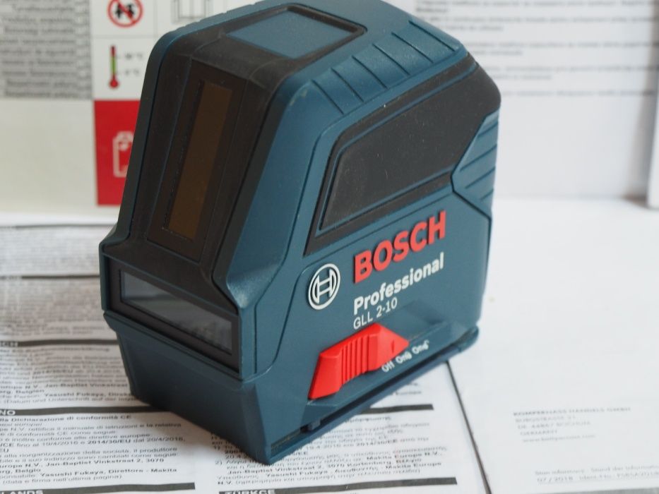 BOSCH GLL 2-10 niwelator laser krzyzowy poziomnica Czerwony 3-80c