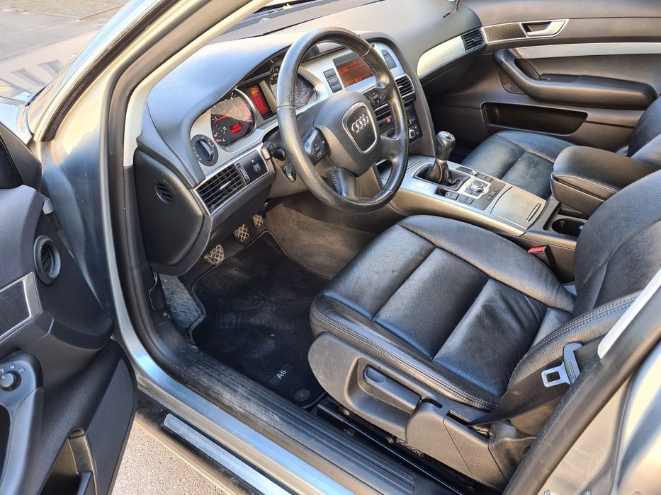 fotele skora tapicerka boczki audi a6 c6 sedan