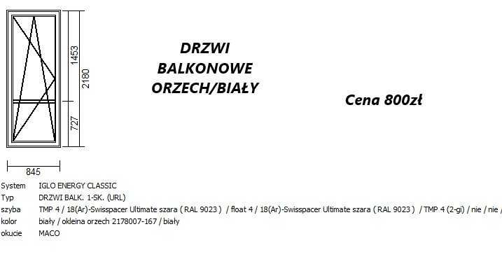 NOWE okna i drzwi balkonowe na SPRZEDAŻ