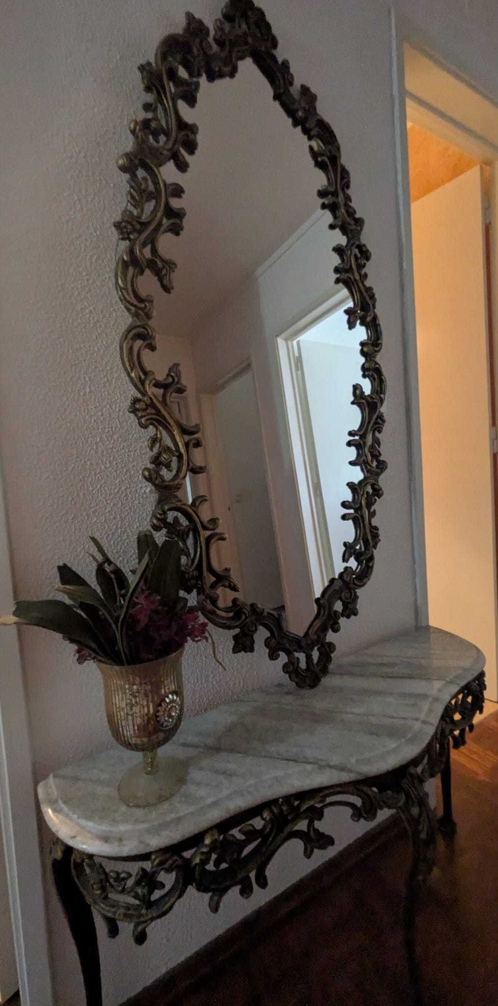 Conjunto de credência e espelho