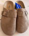 Socas Birkenstock - Boston Soft Footbed - Castanho claro - 39