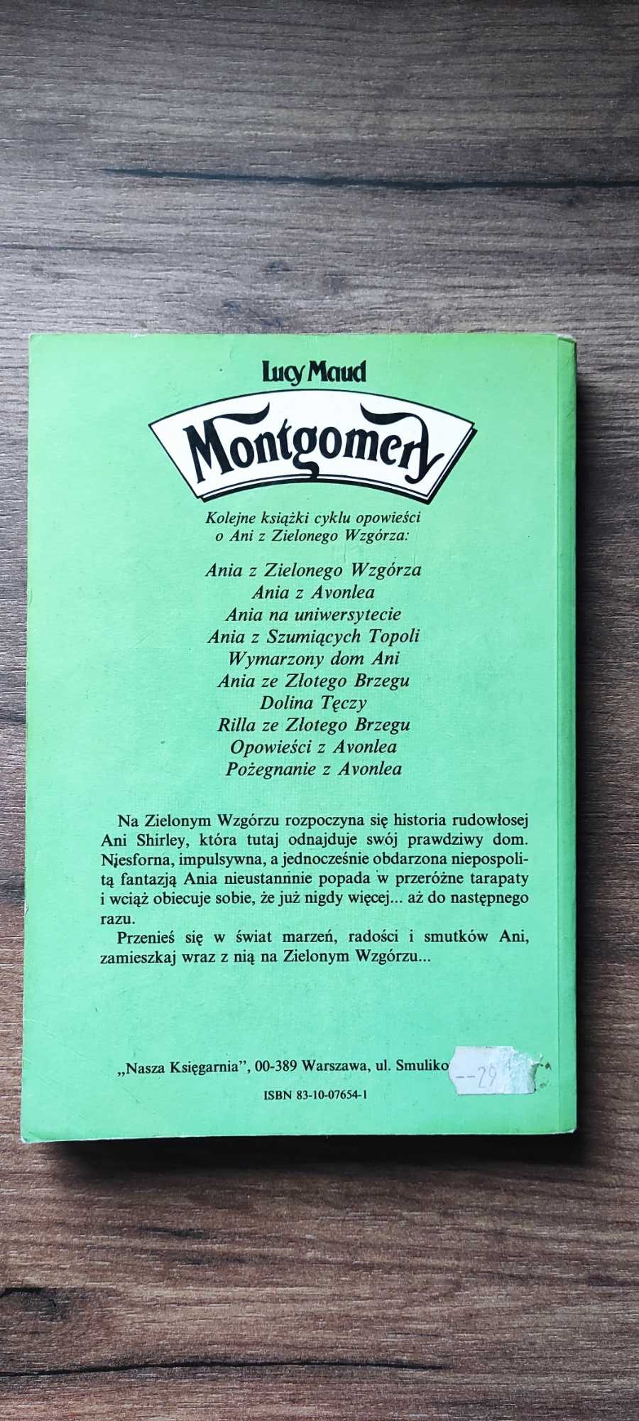 Ania z Zielonego Wzgórza, Lucy Maud Montgomery, lektura