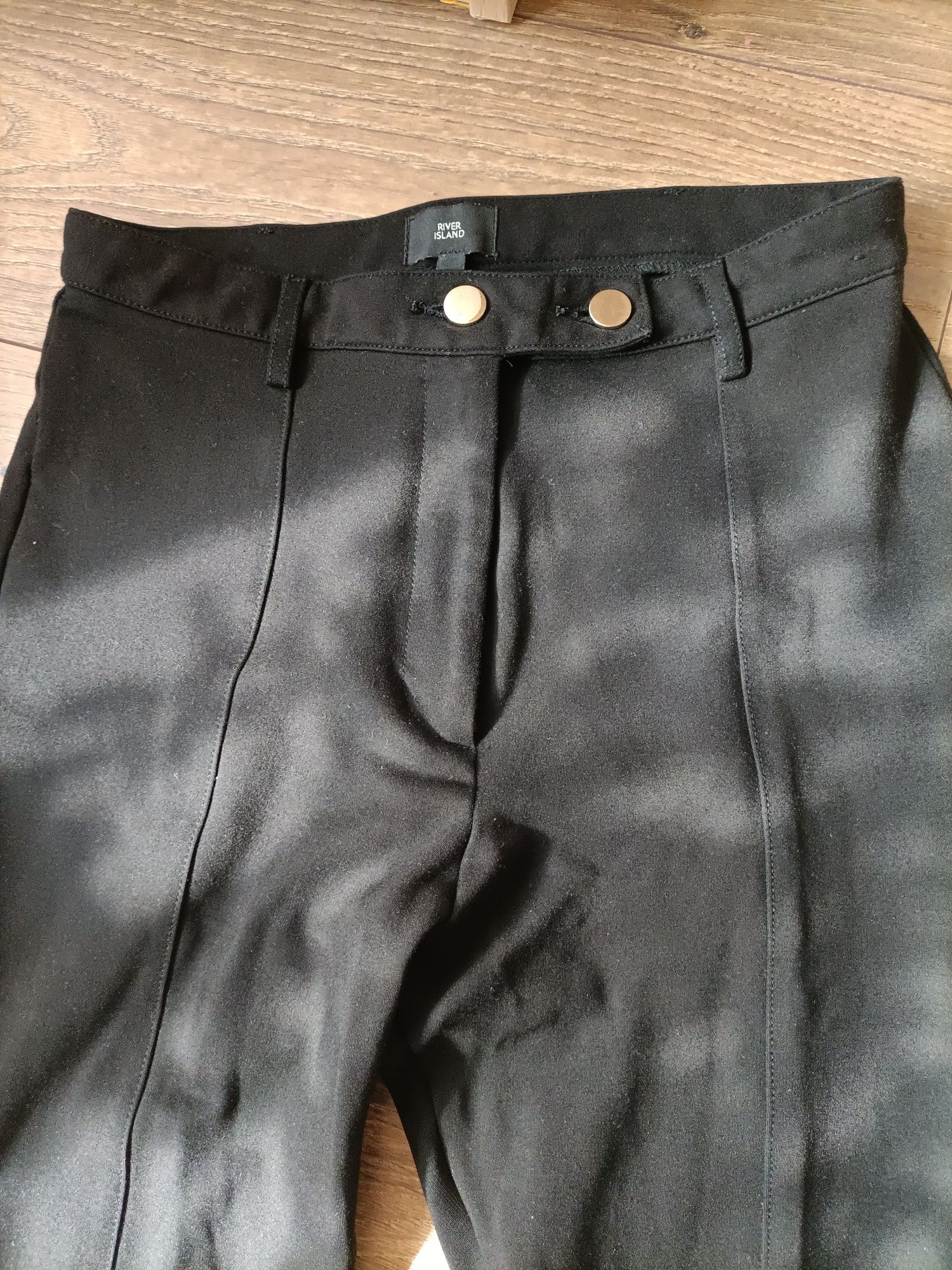 Dwie pary czarnych spodni River Island  S/M, 36/38