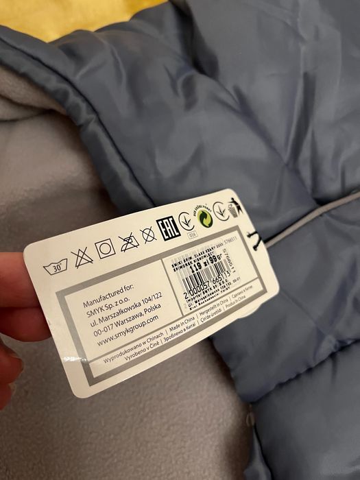 Śpiworek Smiki uniwersalny do wózka sanek nowy