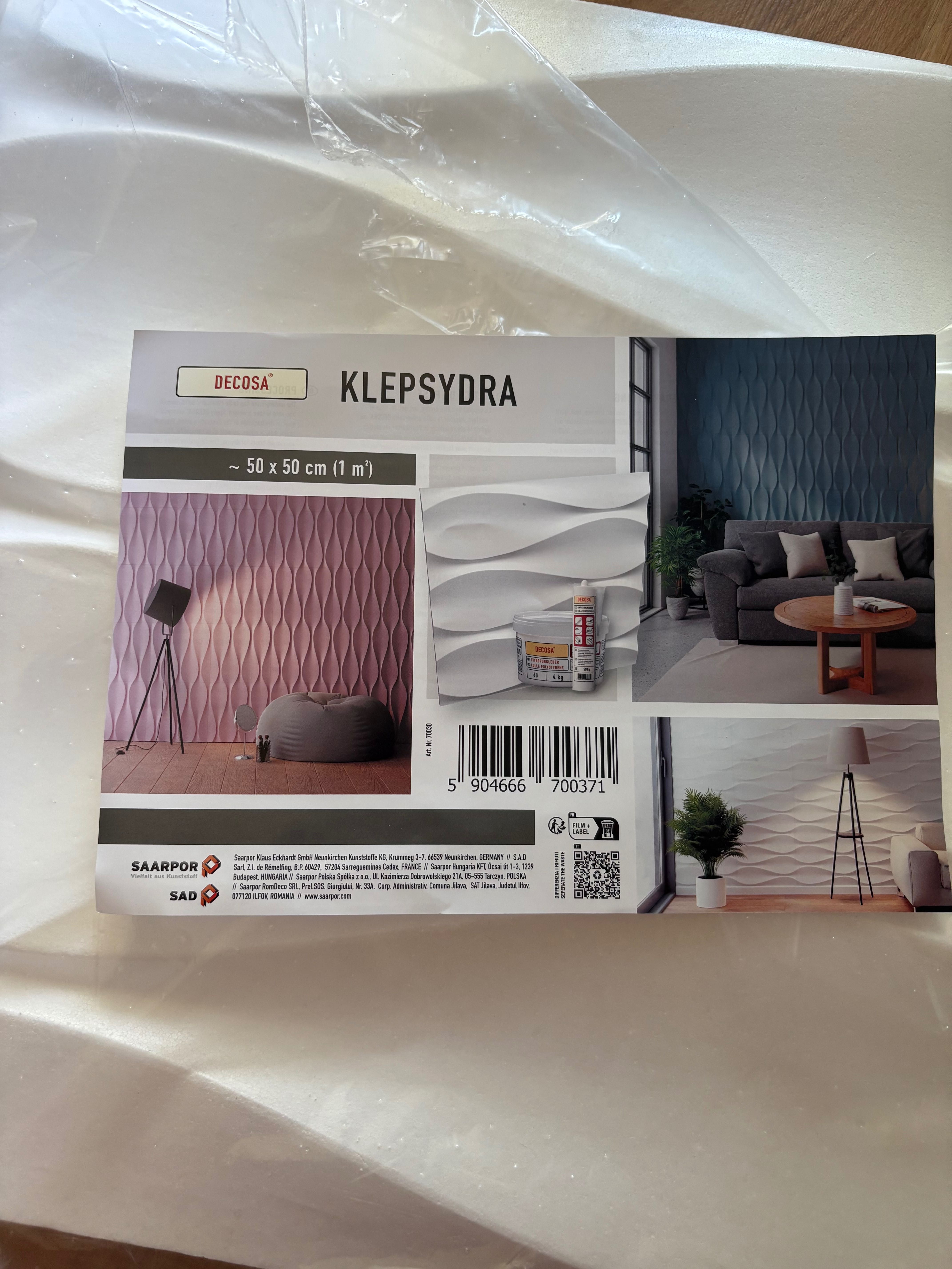 Styropianowe Panele Ścienne 3D Klepsydra ozdobne 28 sztuk