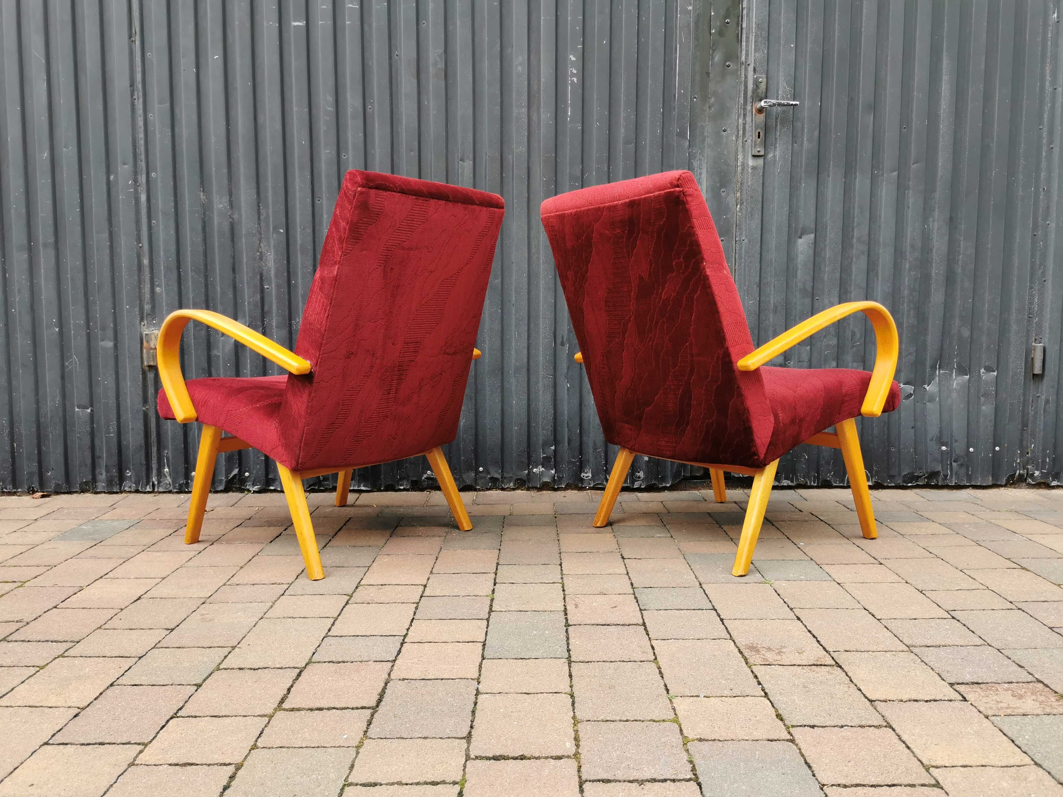 Fotel TON mod.53 proj. J. Šmídek, Czechosłowacja '60, PRL Design RETRO