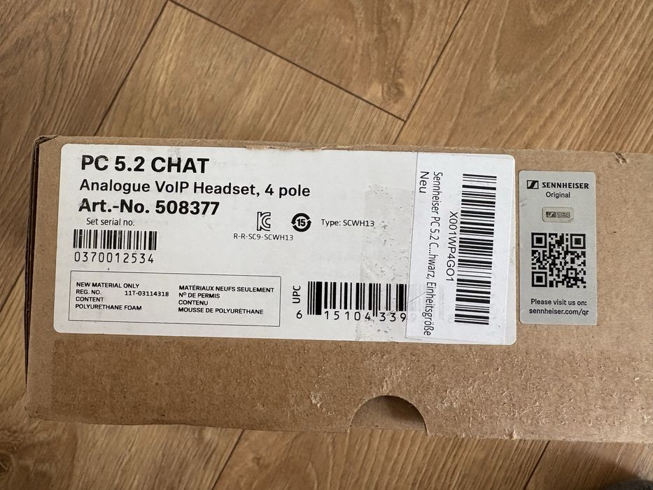 Sennheiser PC 5.2 CHAT – przewodowe słuchawki z mikrofonem