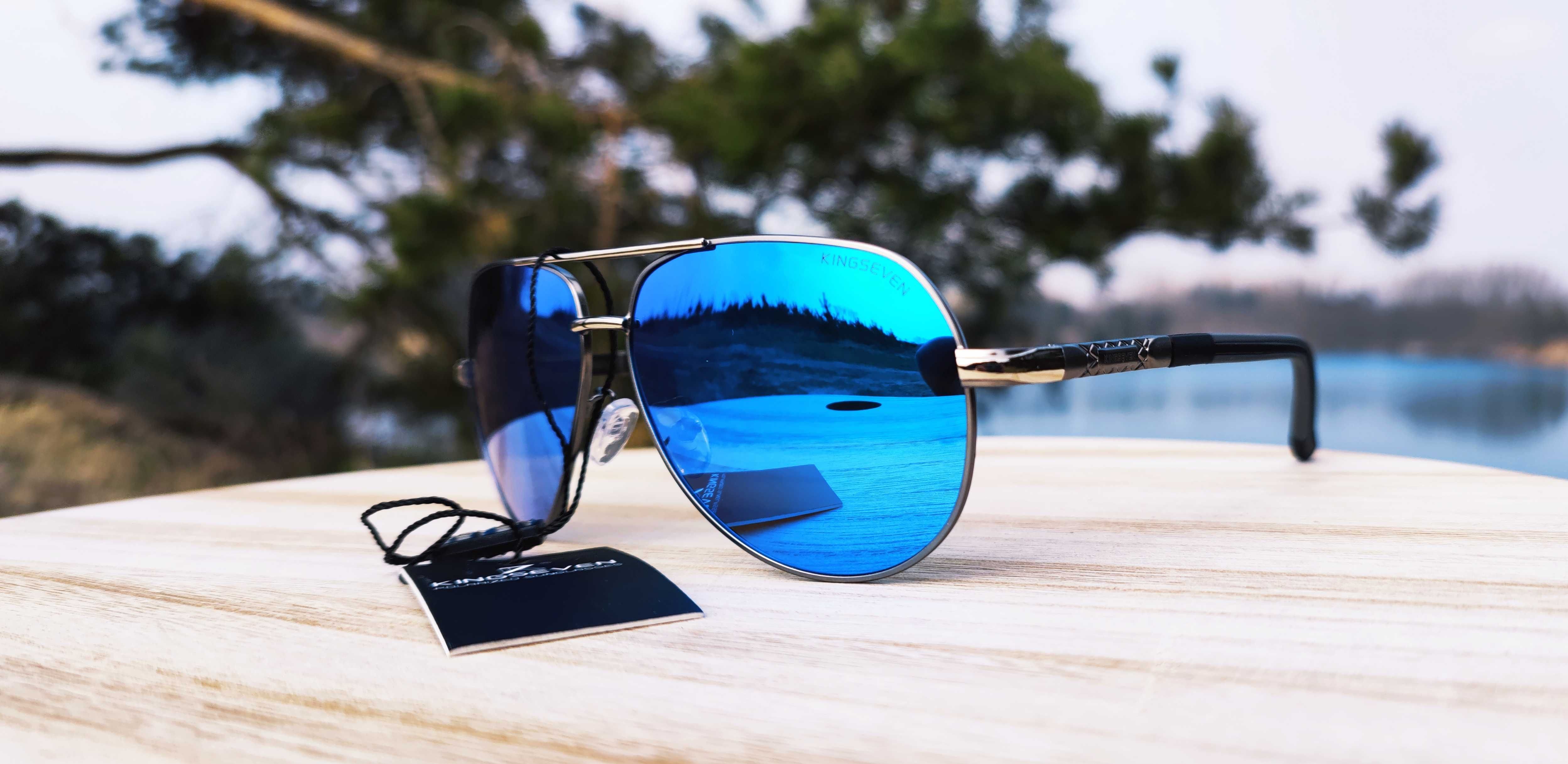Okulary przeciwsłoneczne NOWE Pilotki Blue UV400