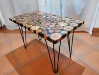 Mesa de centro, coffee table em epoxy