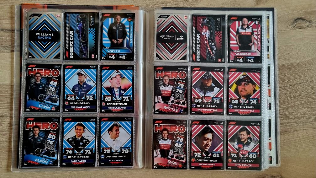 F1 - F1 Topps Turbo Attax 2022 Cały Album 1-361 + EX + Pink + Limitowa