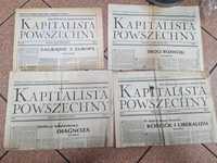 Gazety PRL Kapitalista Powszechny 4 sztuki 1991-92