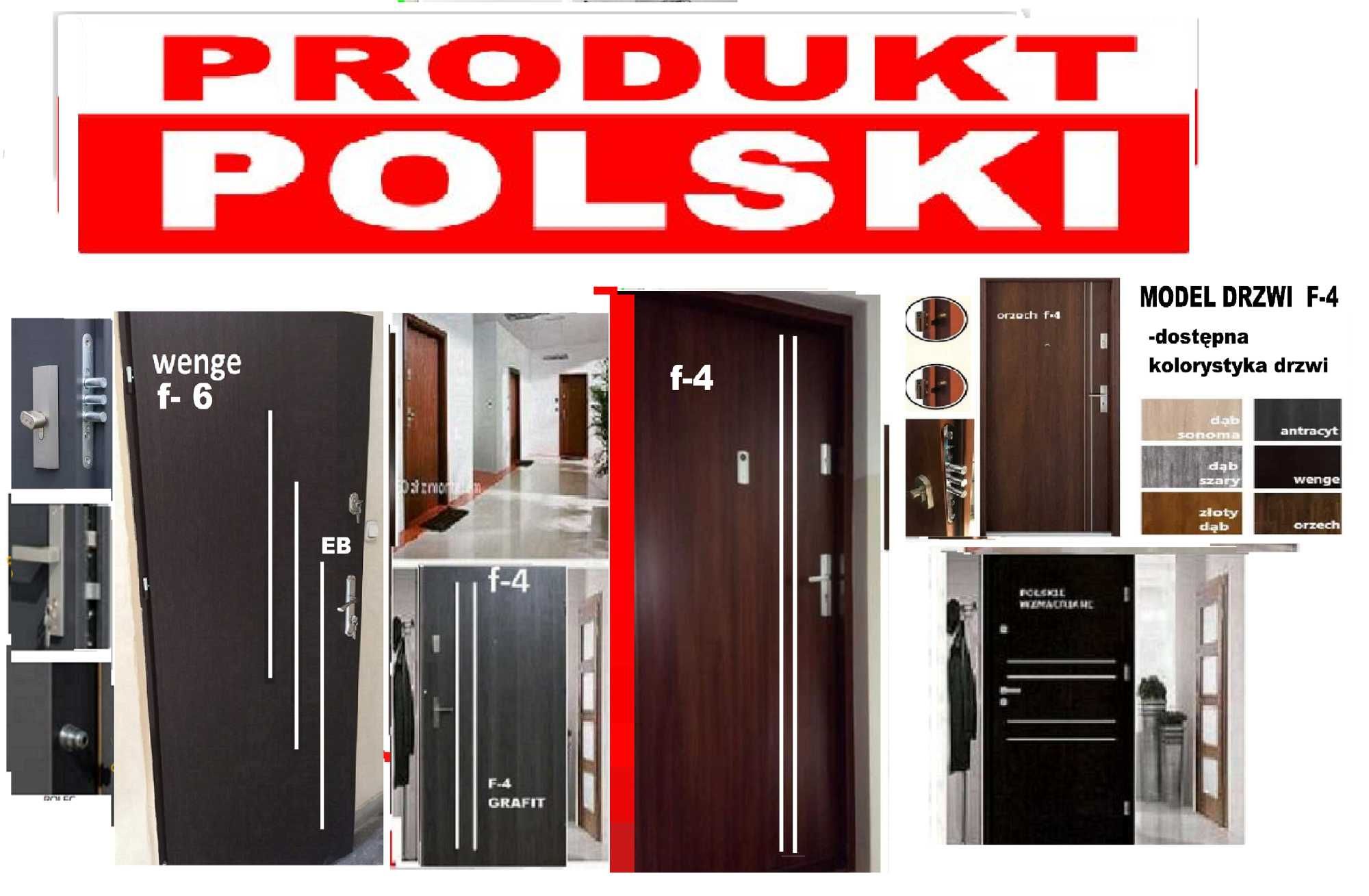 Drzwi zewnętrzne - wejściowe akustyczne antywłamaniowe z montażem