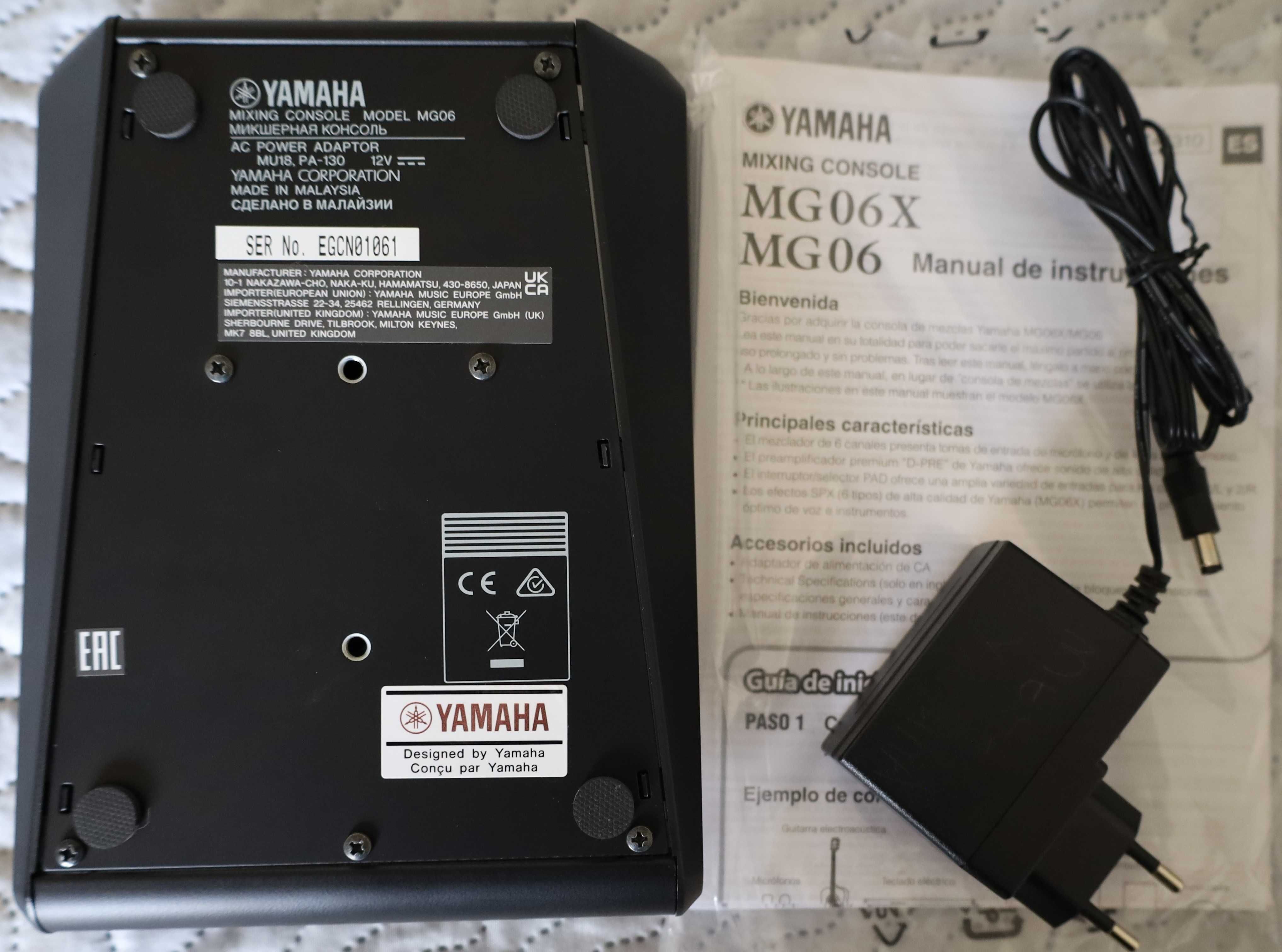 Mesa de Mistura Yamaha MG06