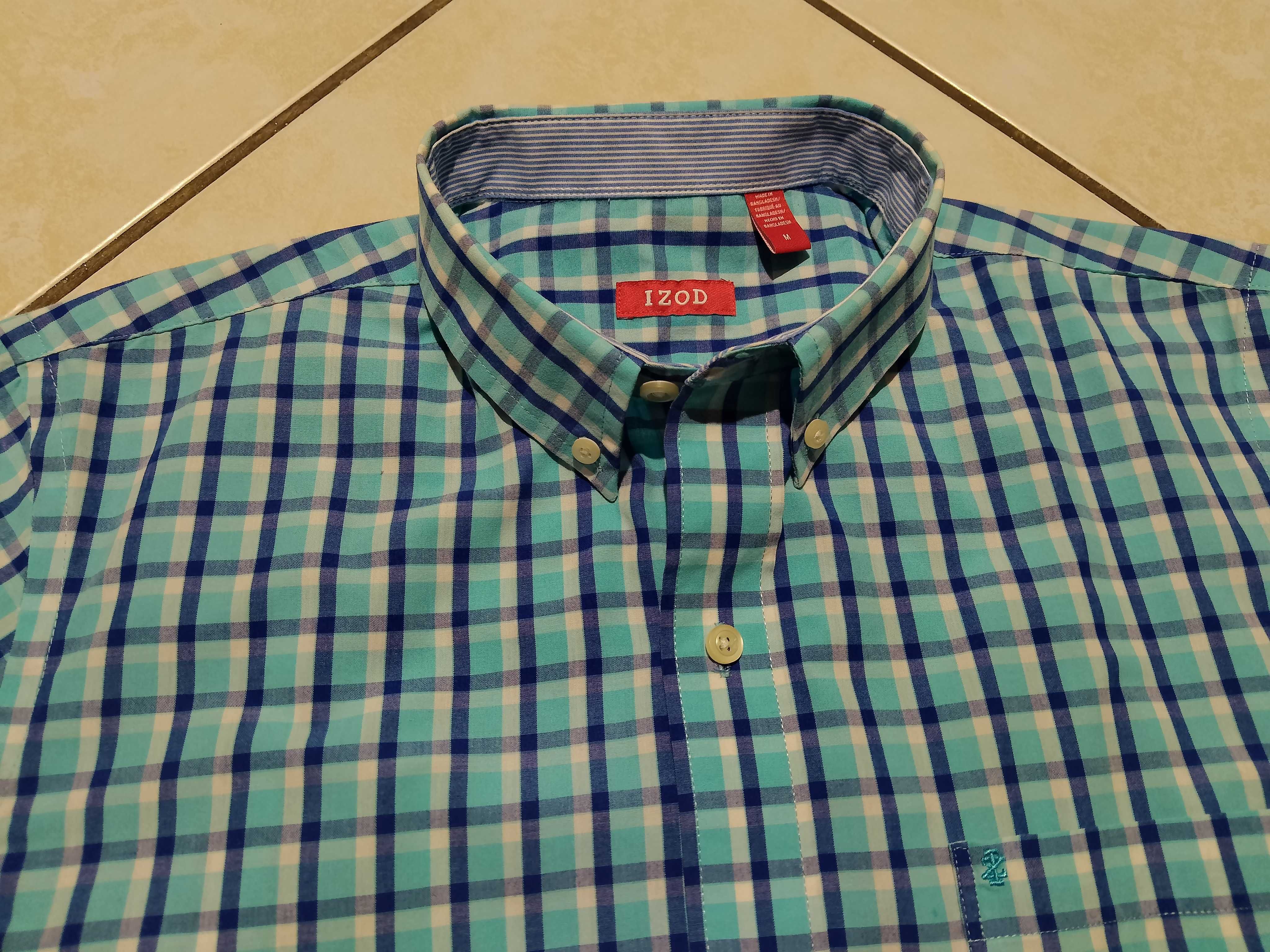 IZOD USA - NOWA! z LOGO Koszula Męska krótki rękaw rozmiar L