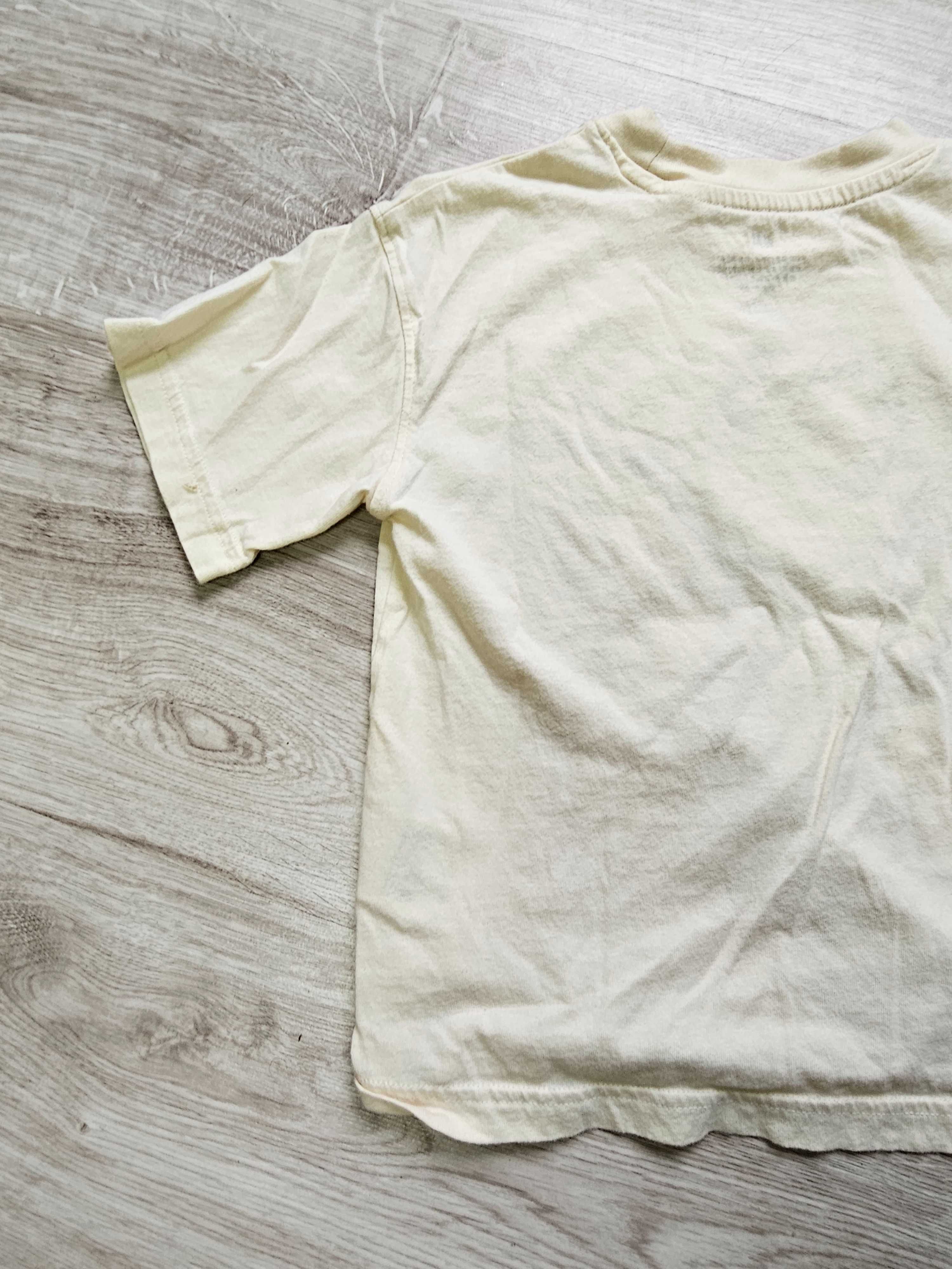 Tshirt kremowy z halkiem h&m