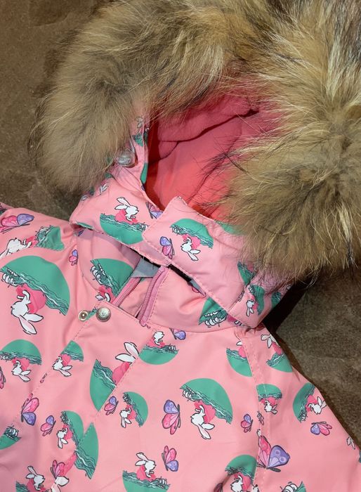 Комбінезон зимовий персикового кольору Lassye для дівчинки