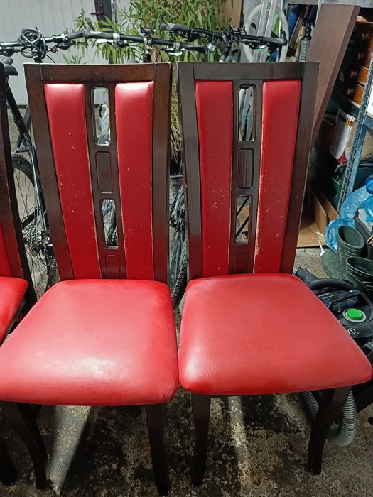 Krzesła 4 szt drewniane