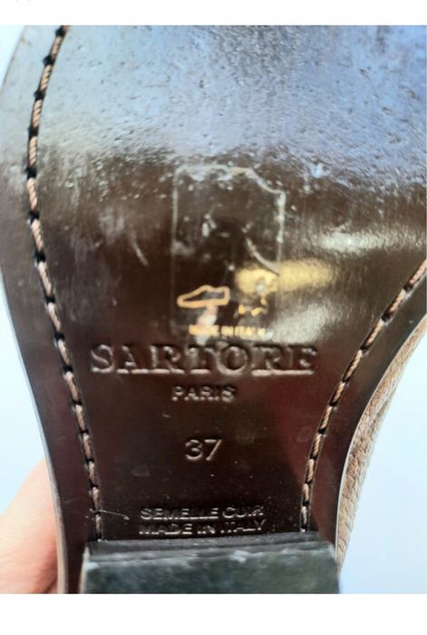 Мюли из кожи крокодила р.37