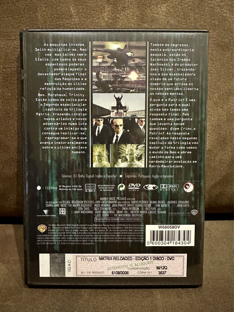 DVD “Matrix Reloaded”