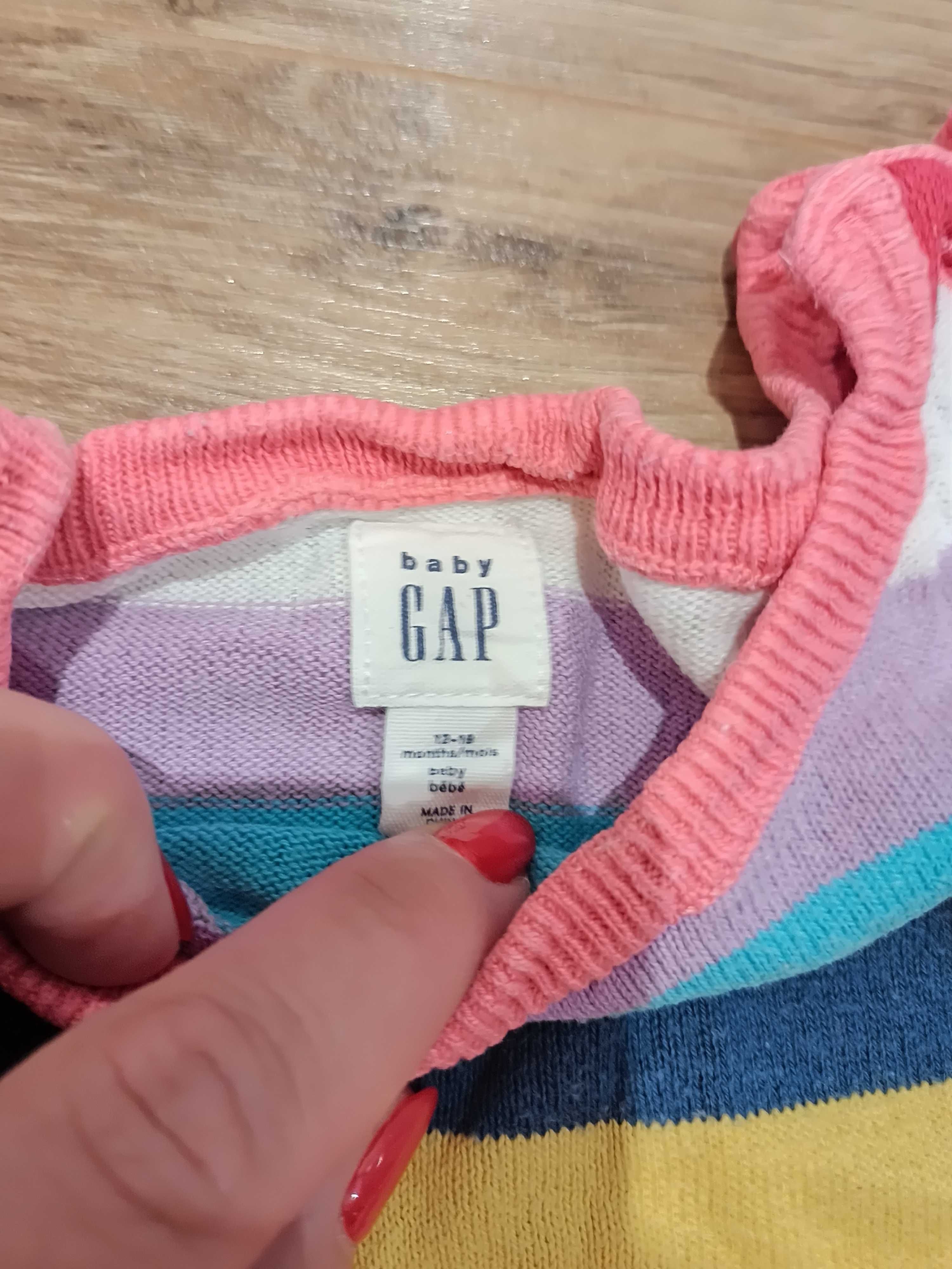 Dres, komplet dzianinowy, GAP 80, kolorowy, stan bardzo dobry