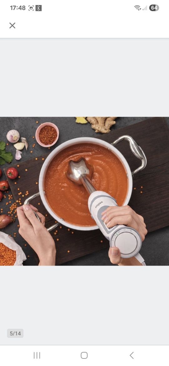 Blender ręczny Braun MQ 5200 WH 1000 W biały