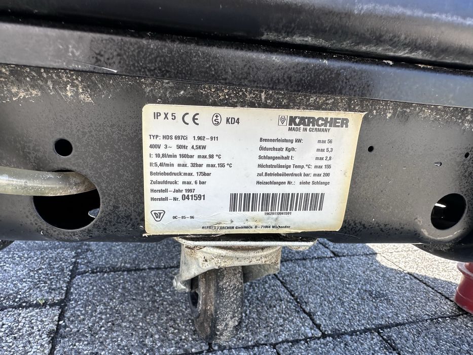 Myjka cisnieniowa karcher hds697 175bar 697ci na goraca wode grzanie