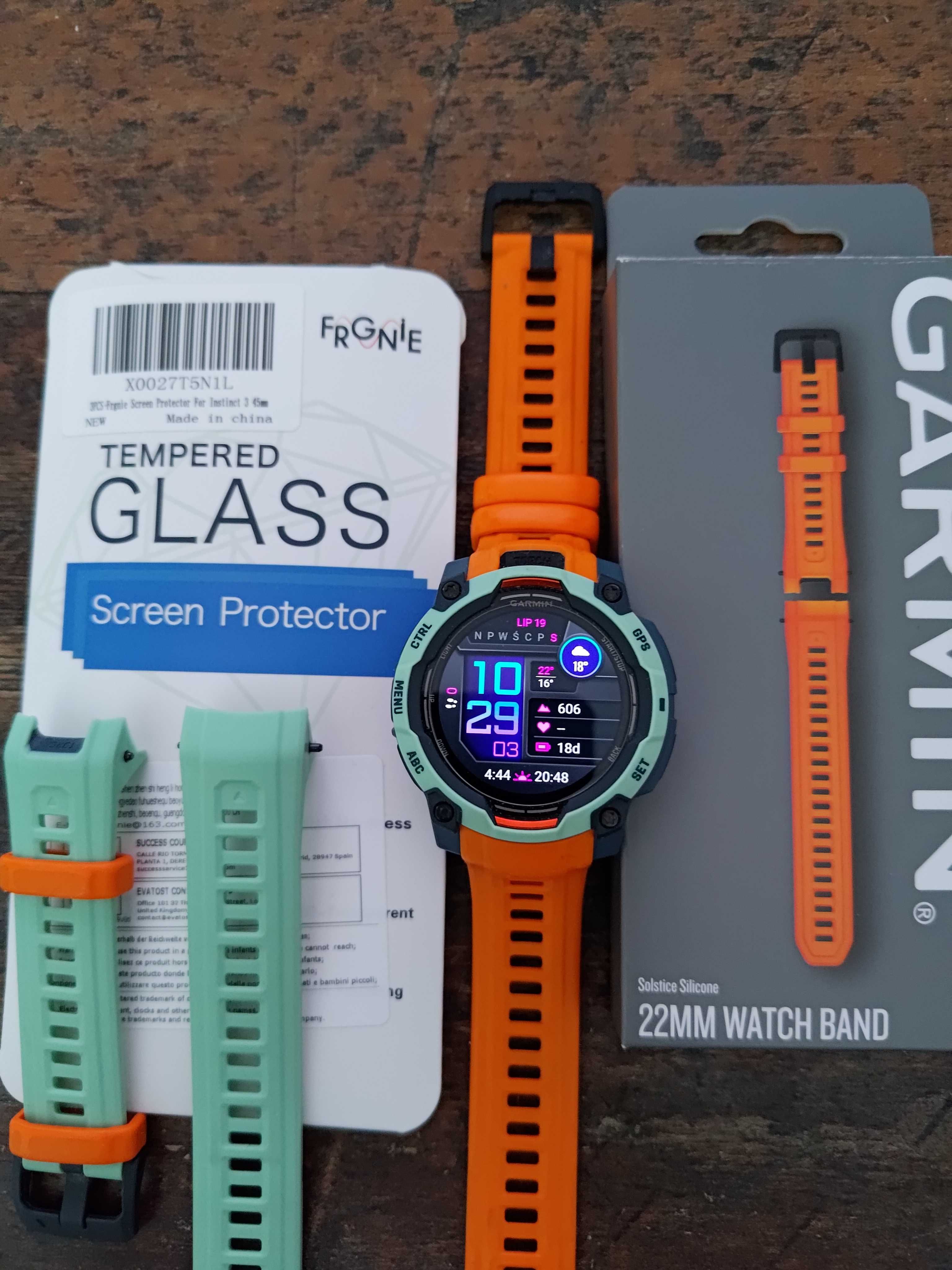 Garmin Instinct 3 45 mm Amoled Zielony