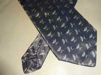 + JOOP Silk oryg. jedwabny logowany szary krawat OKAZJA idealny stan
