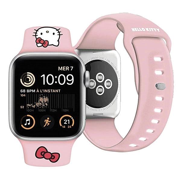 Pasek Hello Kitty Silicone Kitty Head na Apple Watch 42/44/45/49mm - r