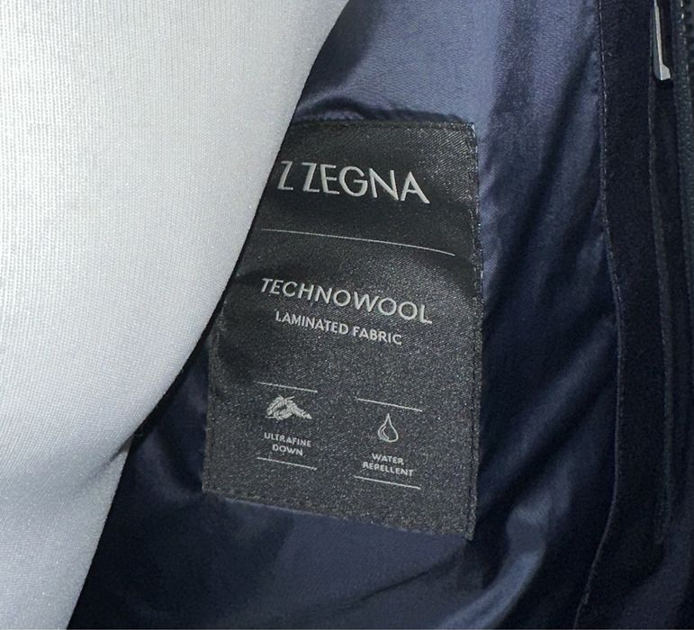 Пуховик-бомбер из шерсти Ermenegildo Zegna