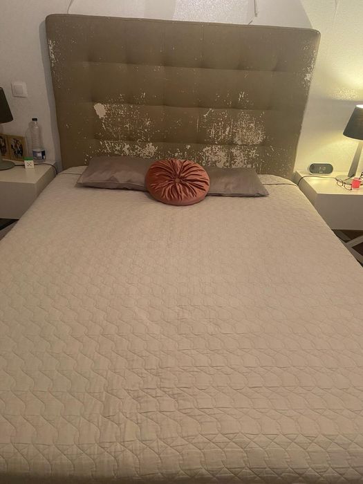 Cama Estofada 3 peças  160x200